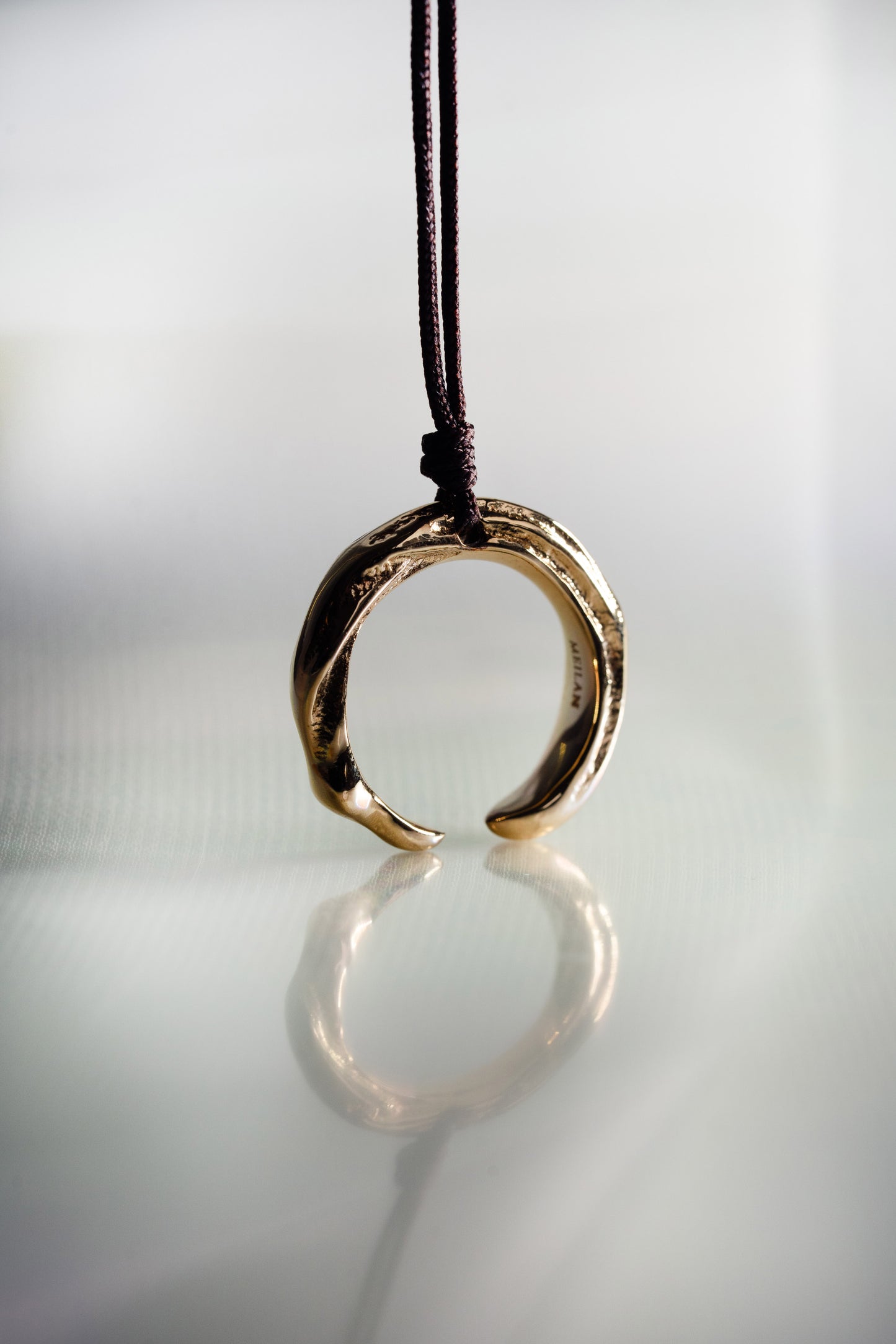 Enso Pendant - 18K Yellow Gold - Style 1