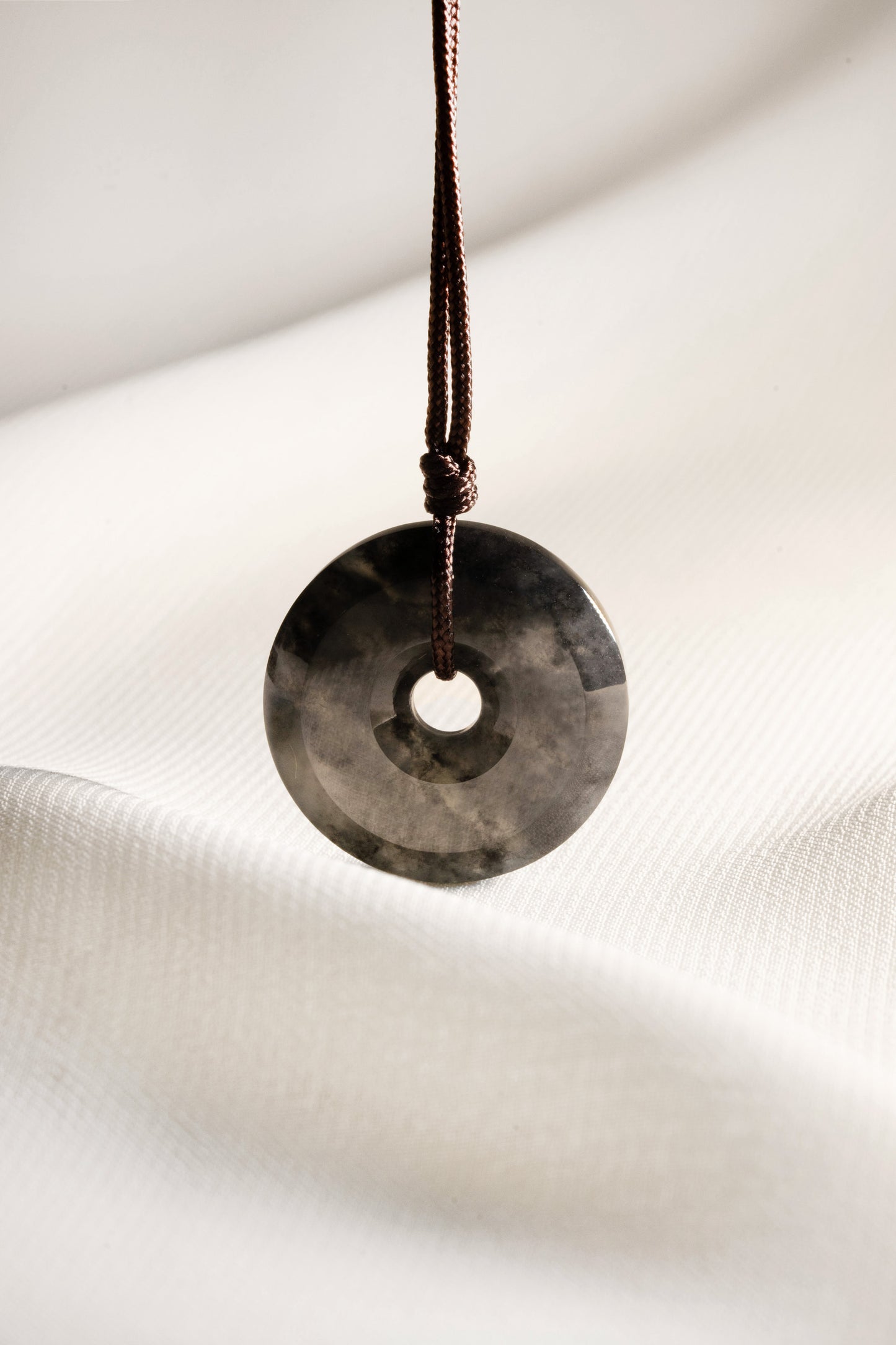 Black Jadeite Zen Doughnut