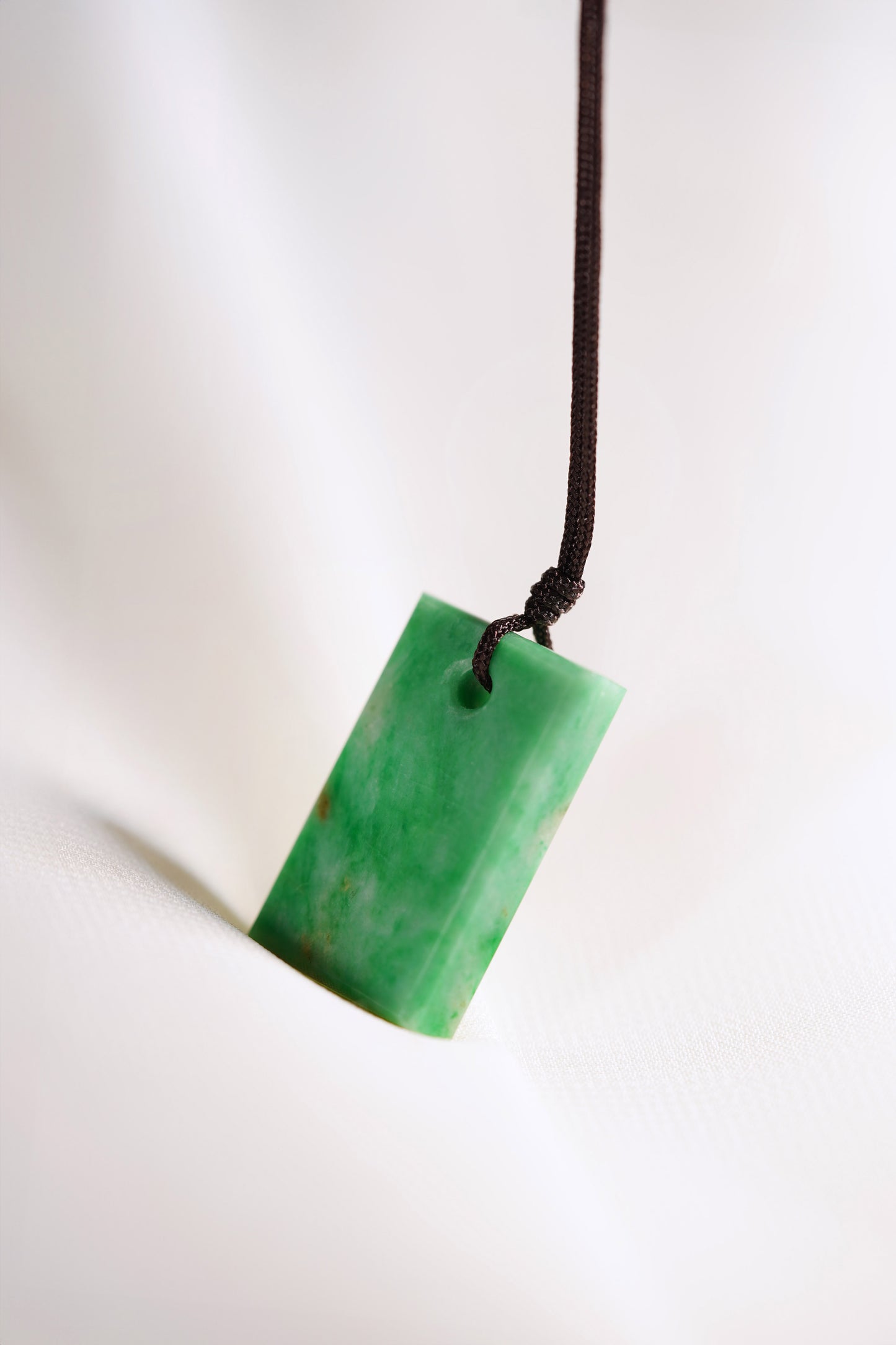 Light Green Jadeite Tag with Bright Green patches