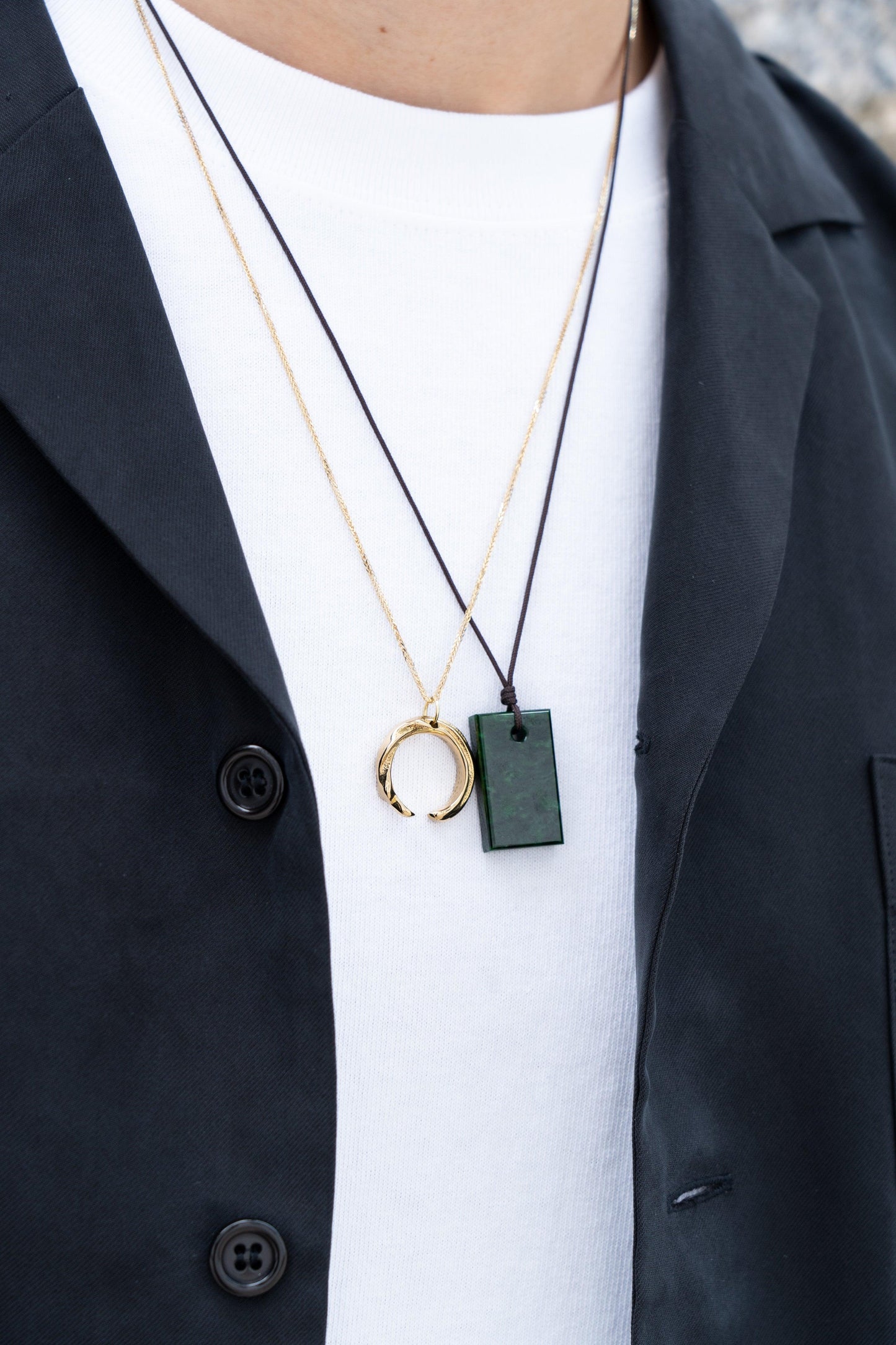 Enso Pendant - 18K Yellow Gold - Style 1 - Meilan Jewelry & Arts Ltd