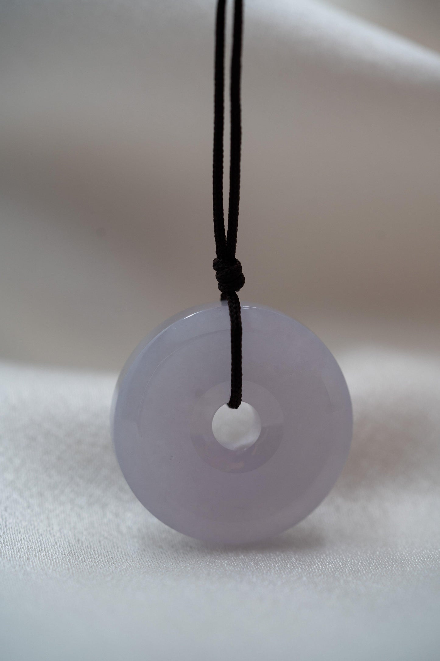 Pale Purple Jadeite Zen Doughnut - Meilan Jewelry & Arts Ltd