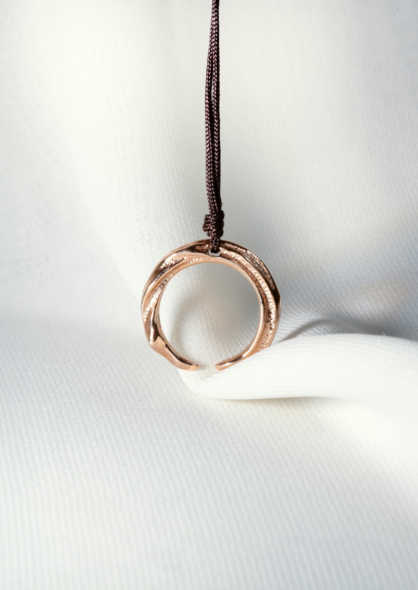 Enso Pendant - 18K Rose Gold