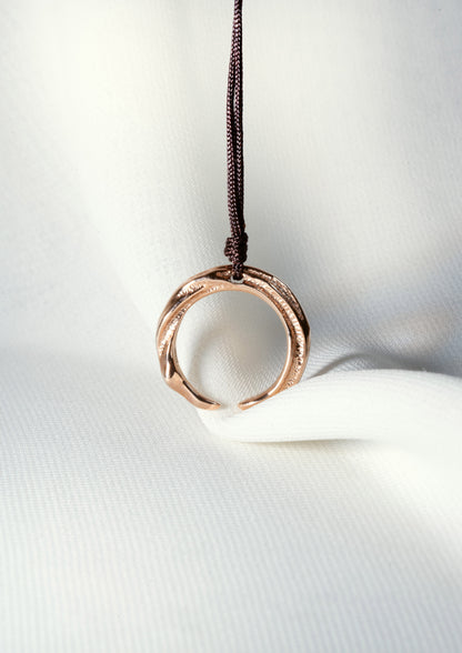 Enso Pendant - 18K Rose Gold