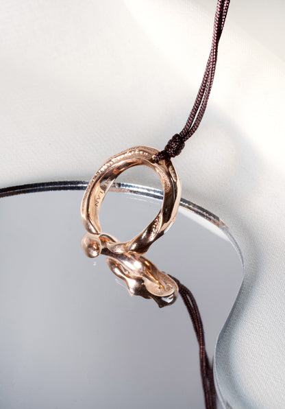 Enso Pendant - 18K Rose Gold