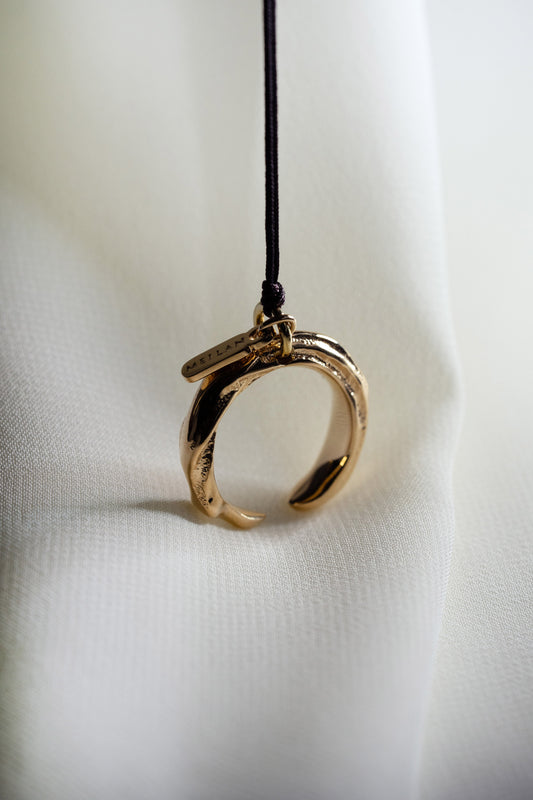 Enso Pendant - 18K Yellow Gold - Style 1 (With MEILAN Tag)