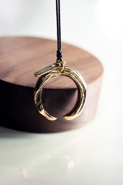 Enso Pendant - 18K Yellow Gold - Style 1 (With MEILAN Tag)