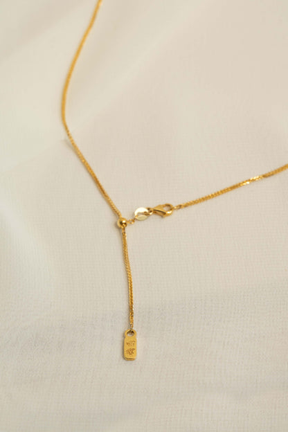 18K Yellow Gold Wheat Chain - 24" Adjustable with Meilan Tag