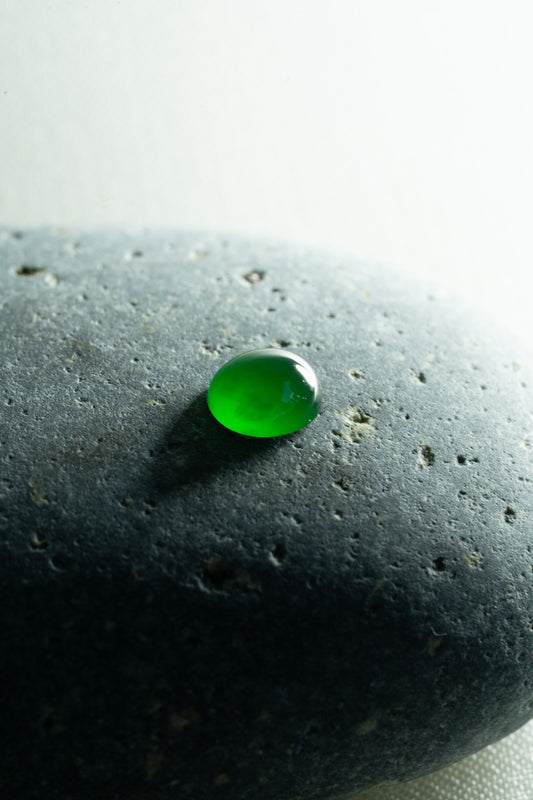 Cabochon - Green Jadeite - 160