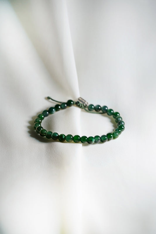 Full Bead Bracelet - Jadeite - Green - #16