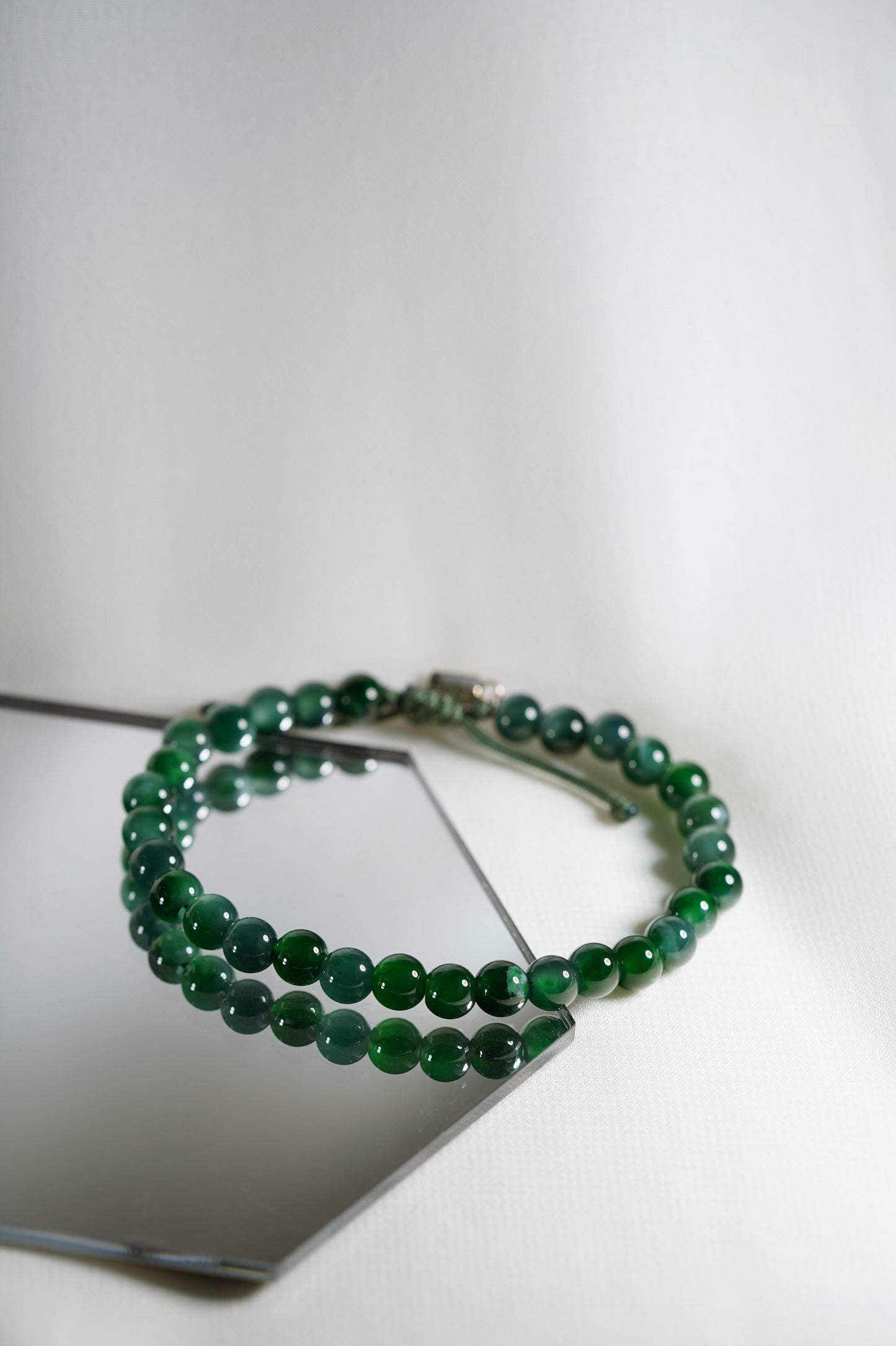 Full Bead Bracelet - Jadeite - Green - #16