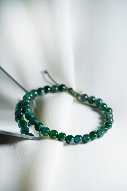 Full Bead Bracelet - Jadeite - Green - #16