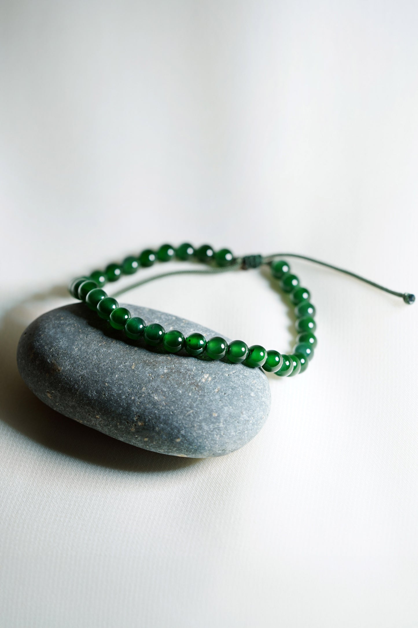 Full Bead Bracelet- Jadeite - Green - 08