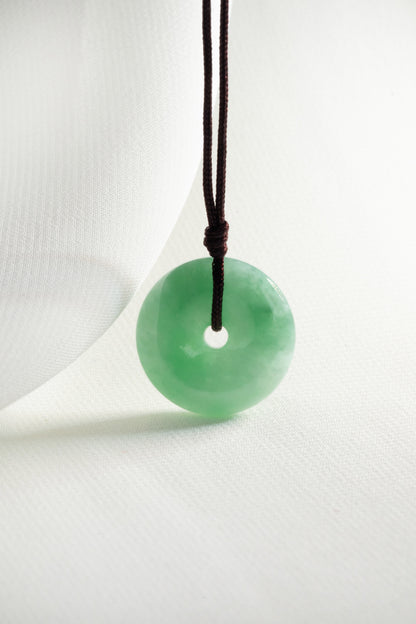 Medium Green Jadeite Zen Doughnut