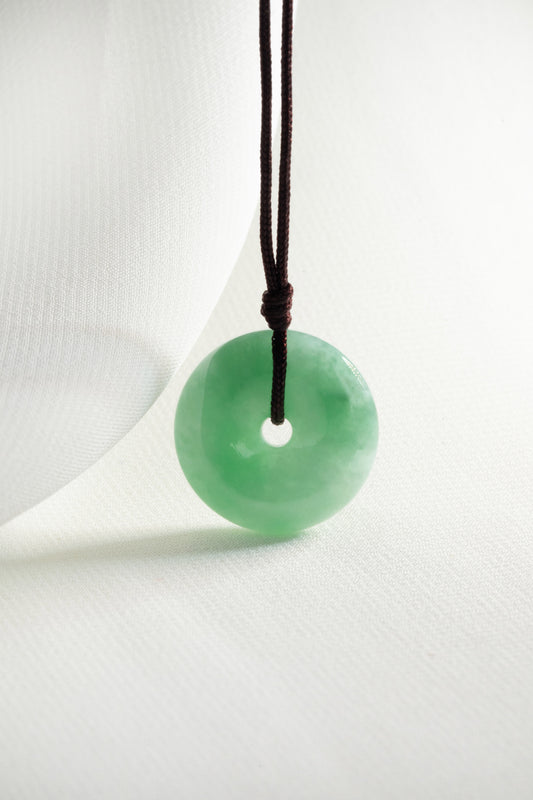 Medium Green Jadeite Zen Doughnut