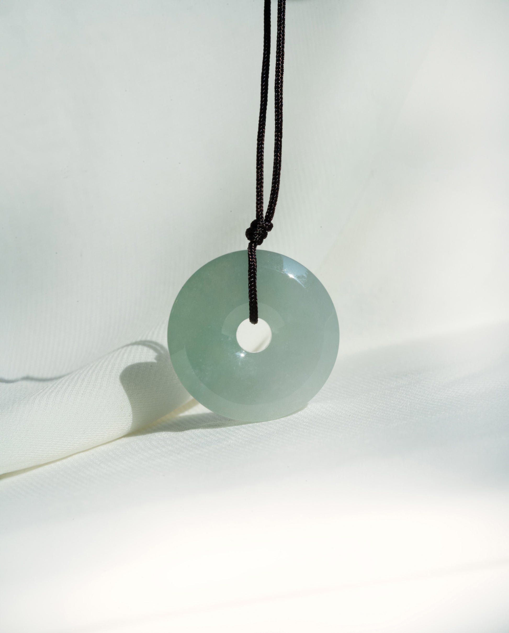 Light Green Zen Doughnut with Pale Green patches