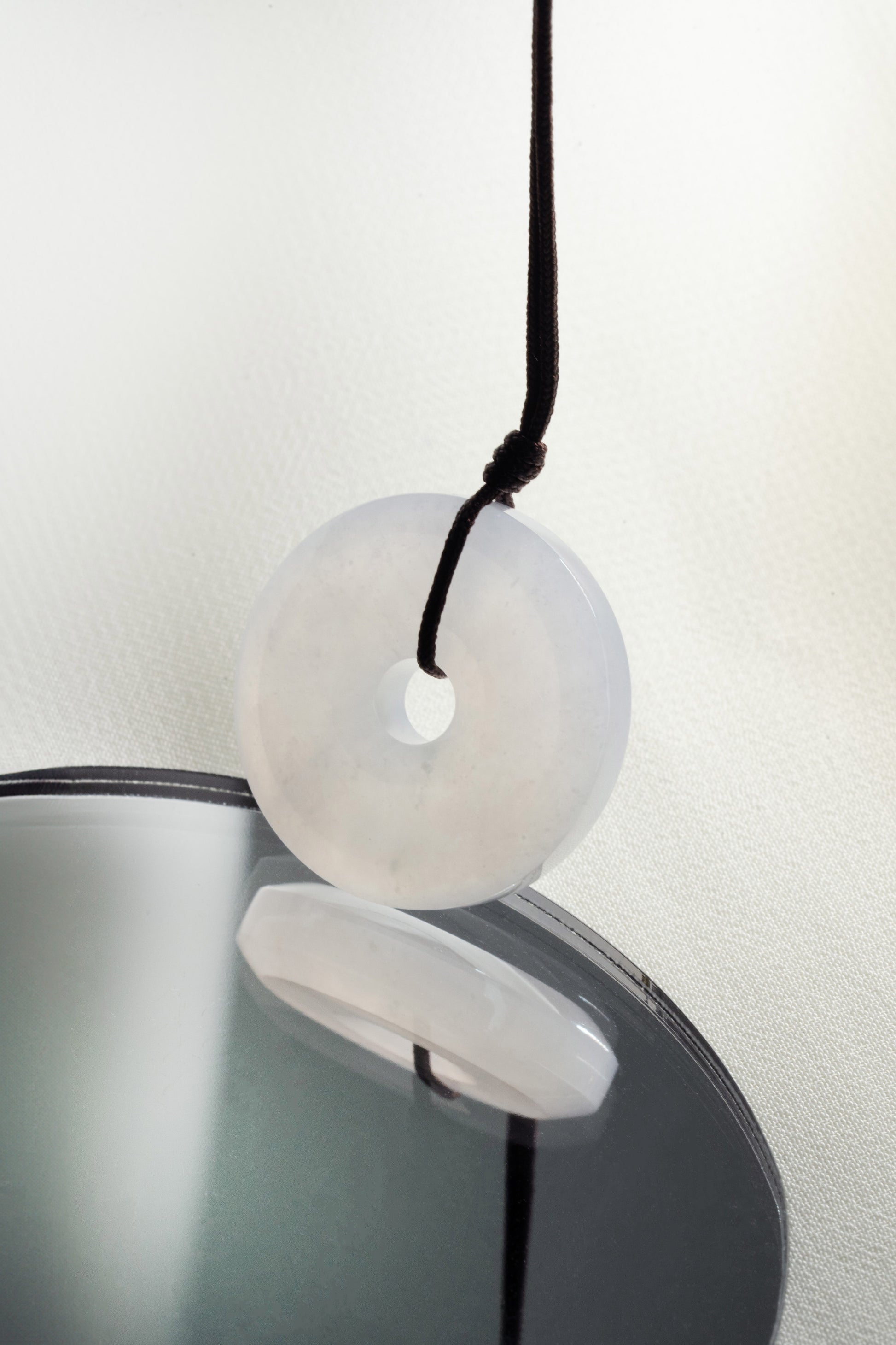 White Jadeite Zen Doughnut 