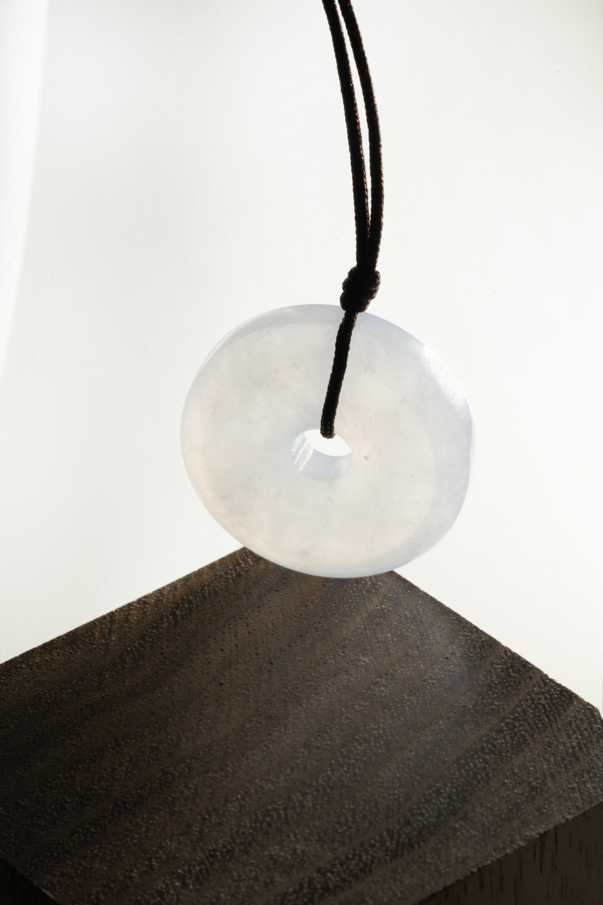 White Jadeite Zen Doughnut 