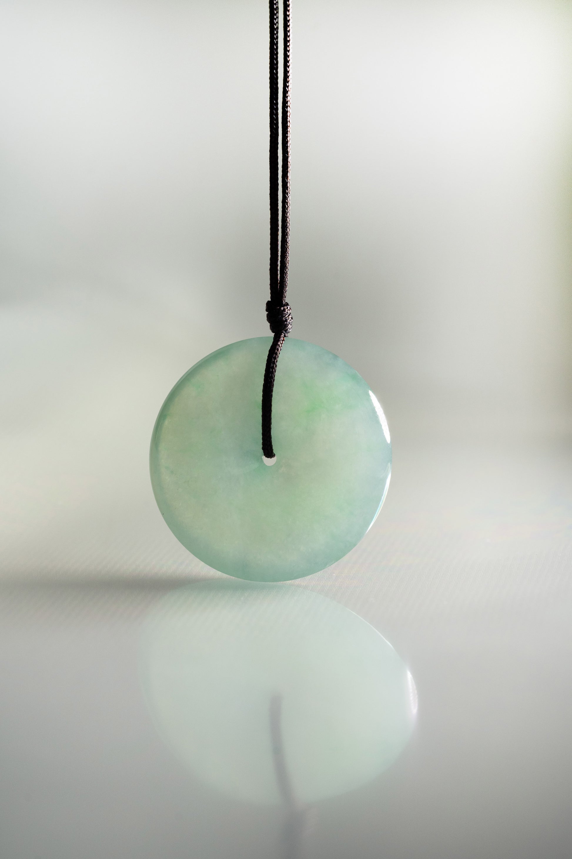Light Green Jadeite Zen Doughnut