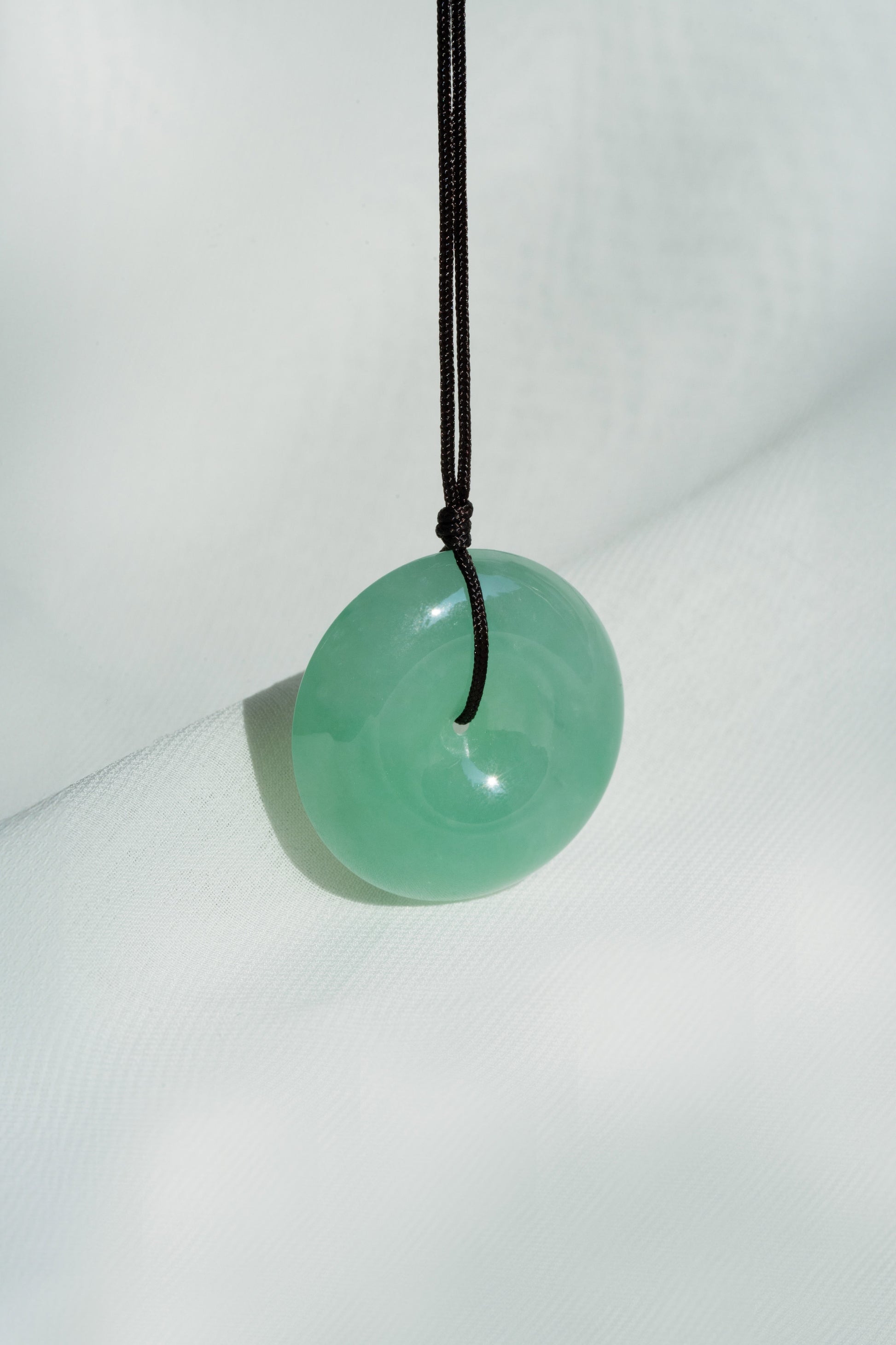 Light Green Jadeite Zen Doughnut