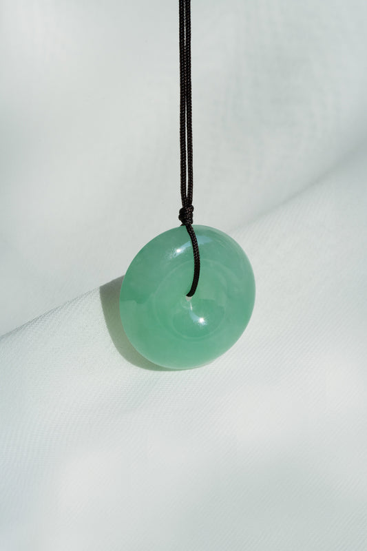 Light Green Jadeite Zen Doughnut