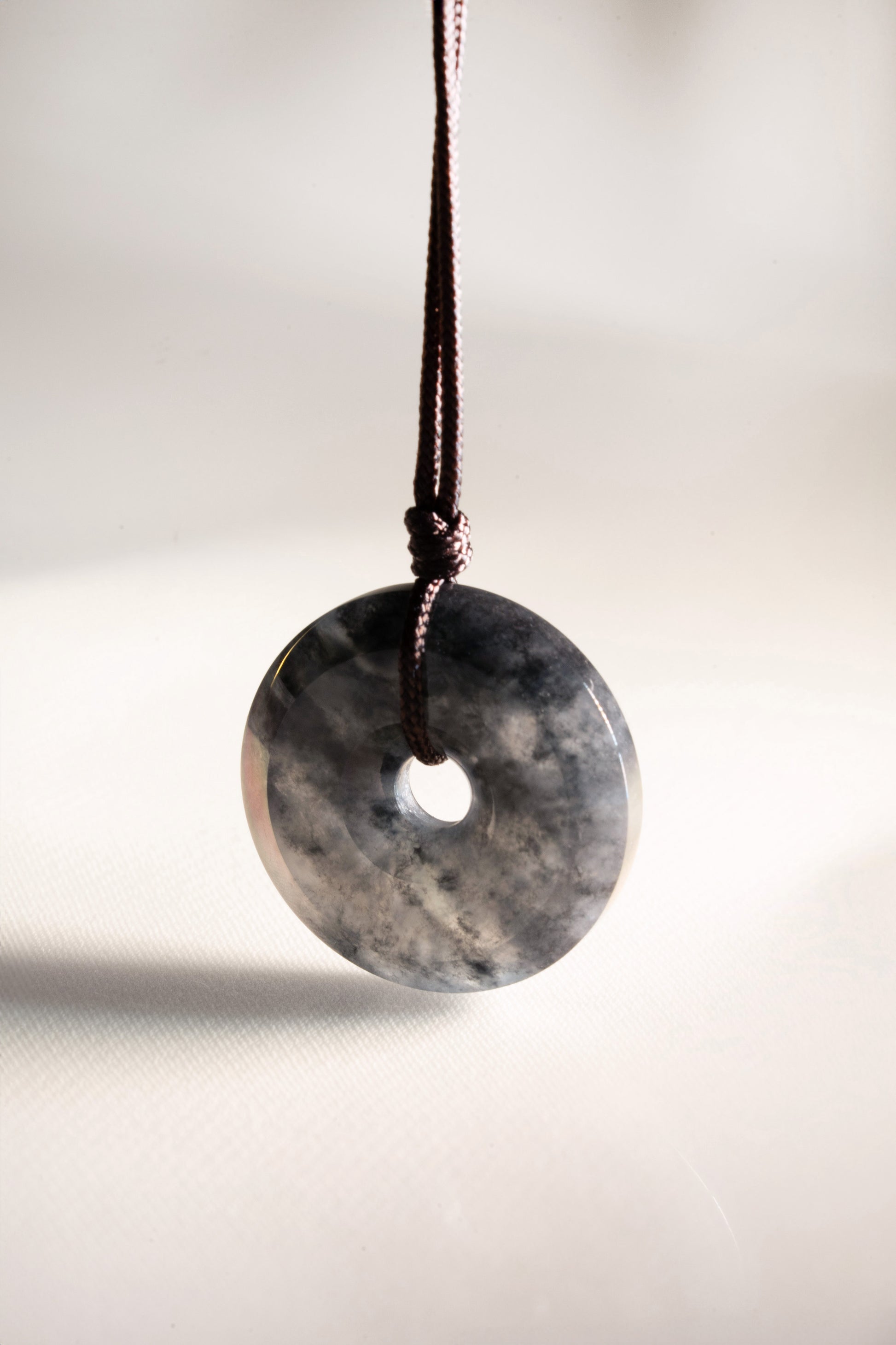 Black Jadeite Zen Doughnut 