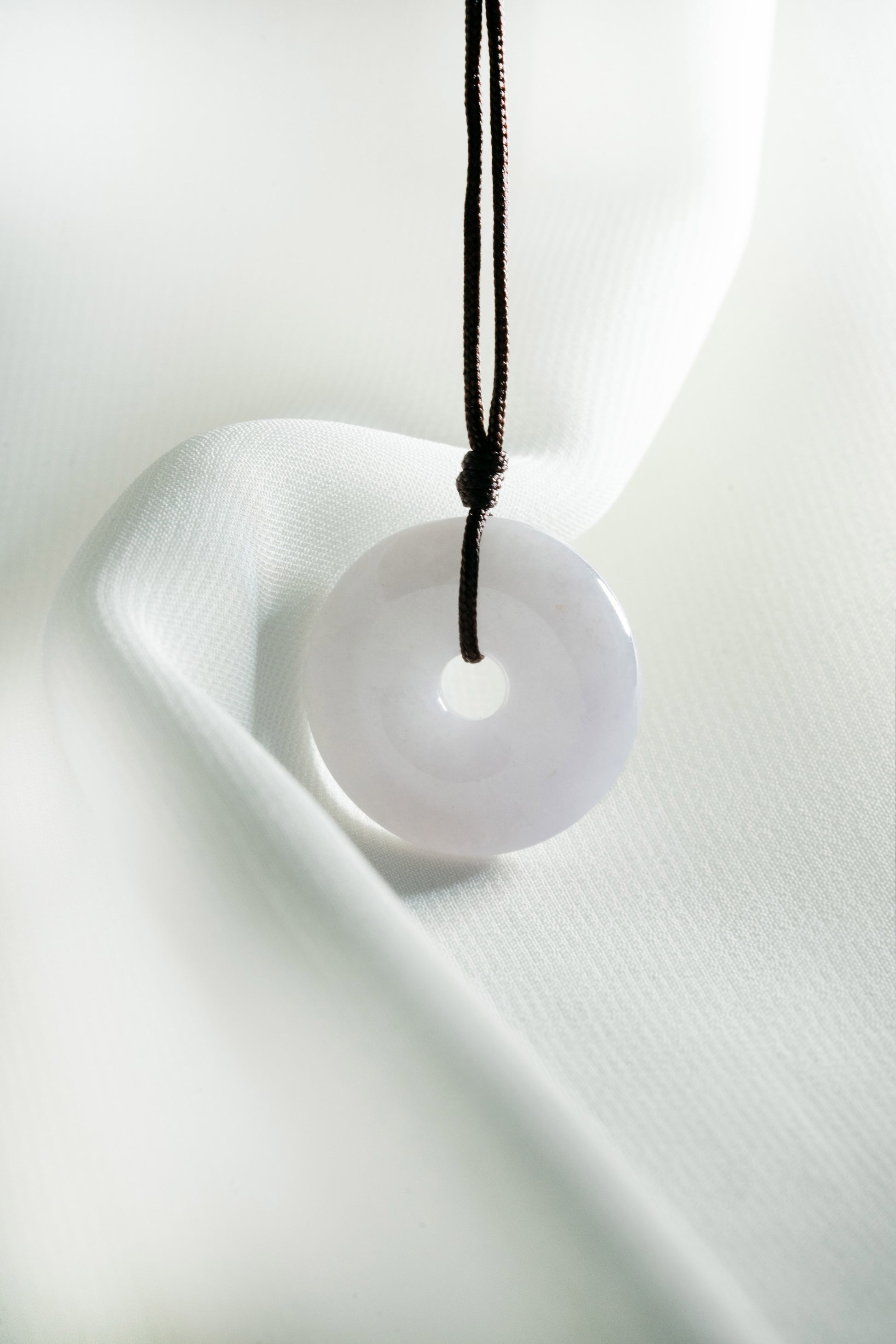 Pale Purple Jadeite Zen Doughnut