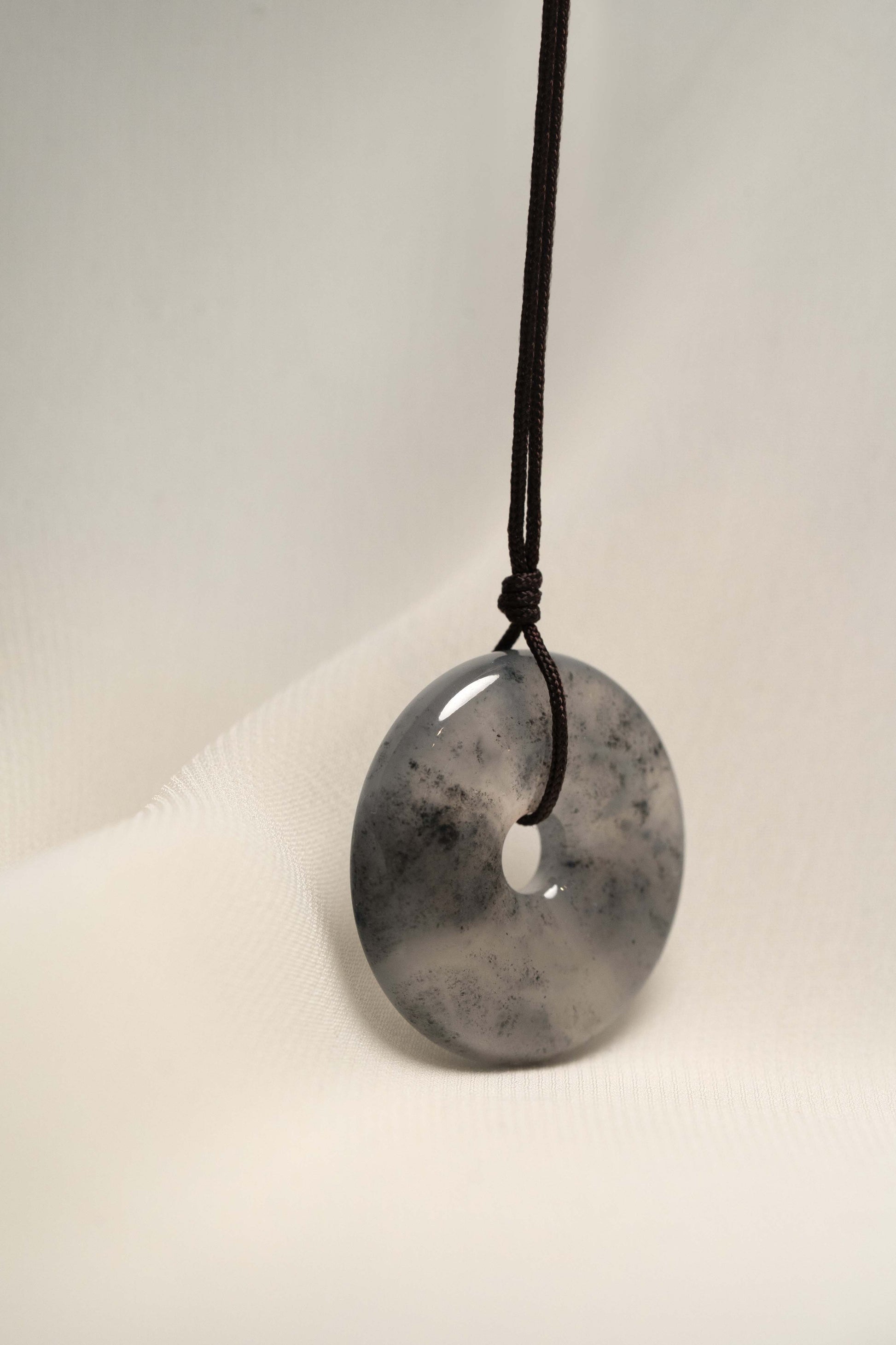 Grey Jadeite with Black Patches