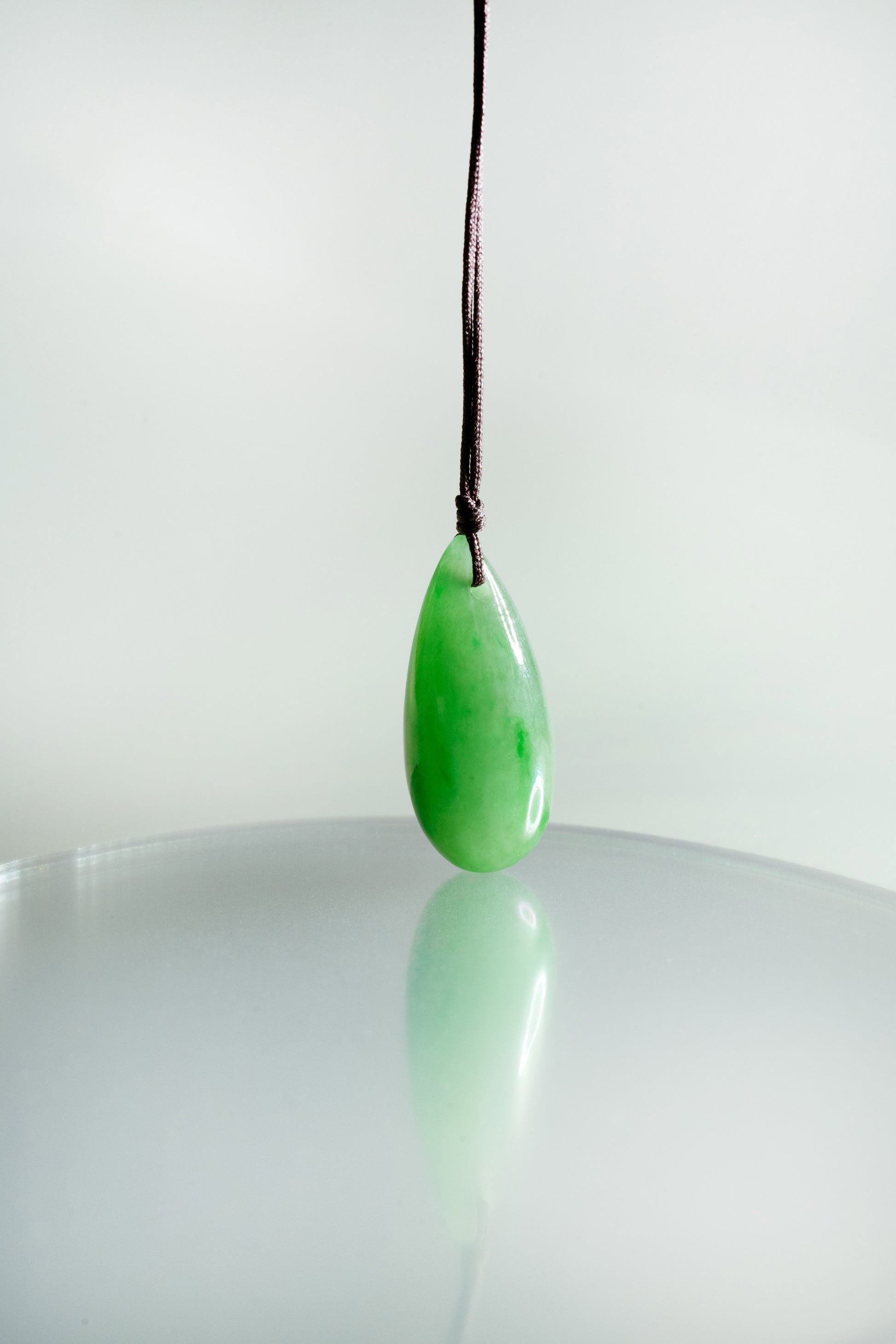 Light Green Jadeite Drip with Bright Green patches