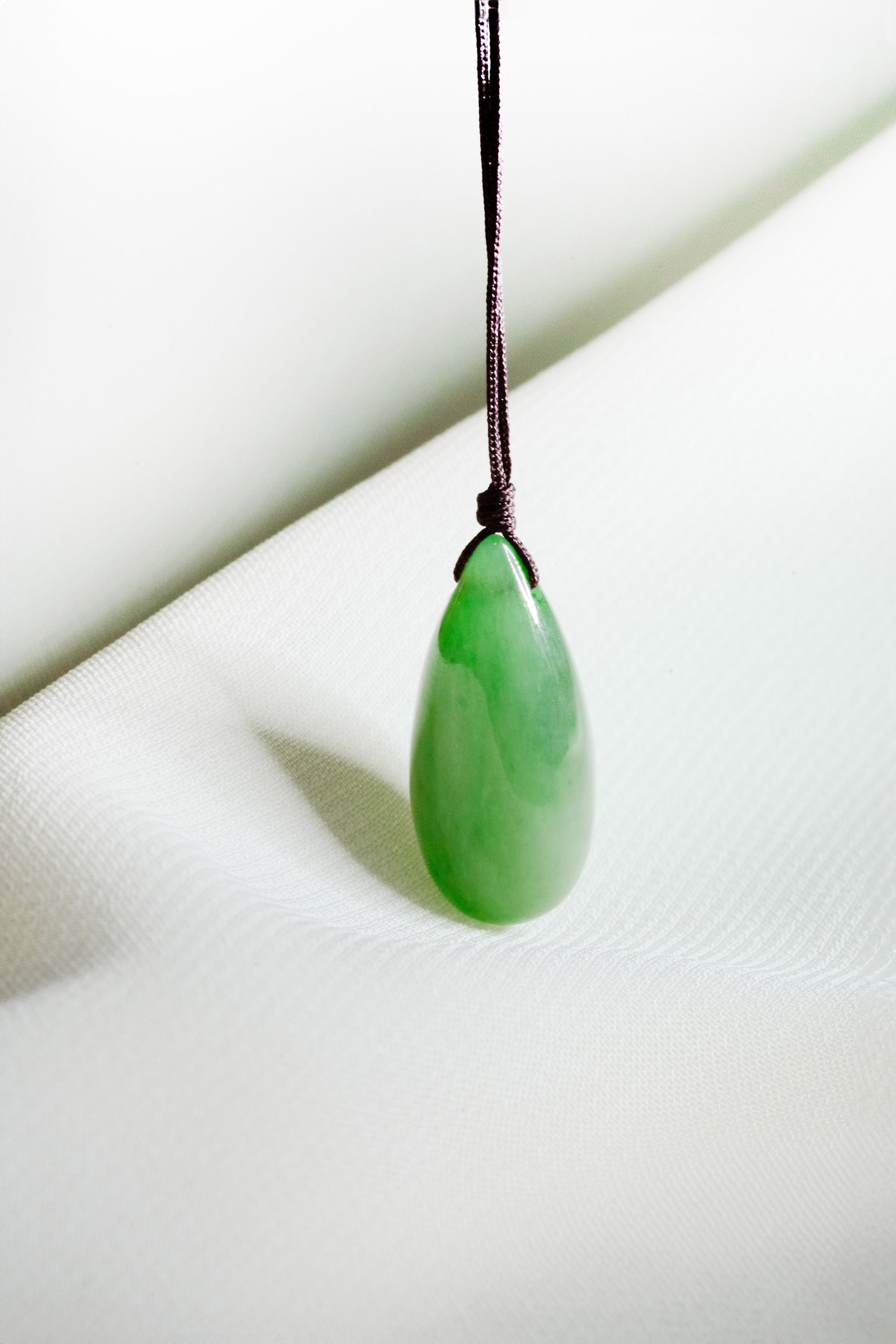 Light Green Jadeite Drip with Bright Green patches