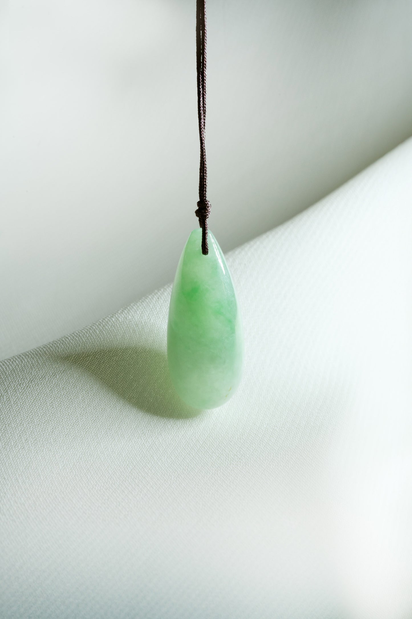 Pale Green Jadeite Drip with Bright Green patches