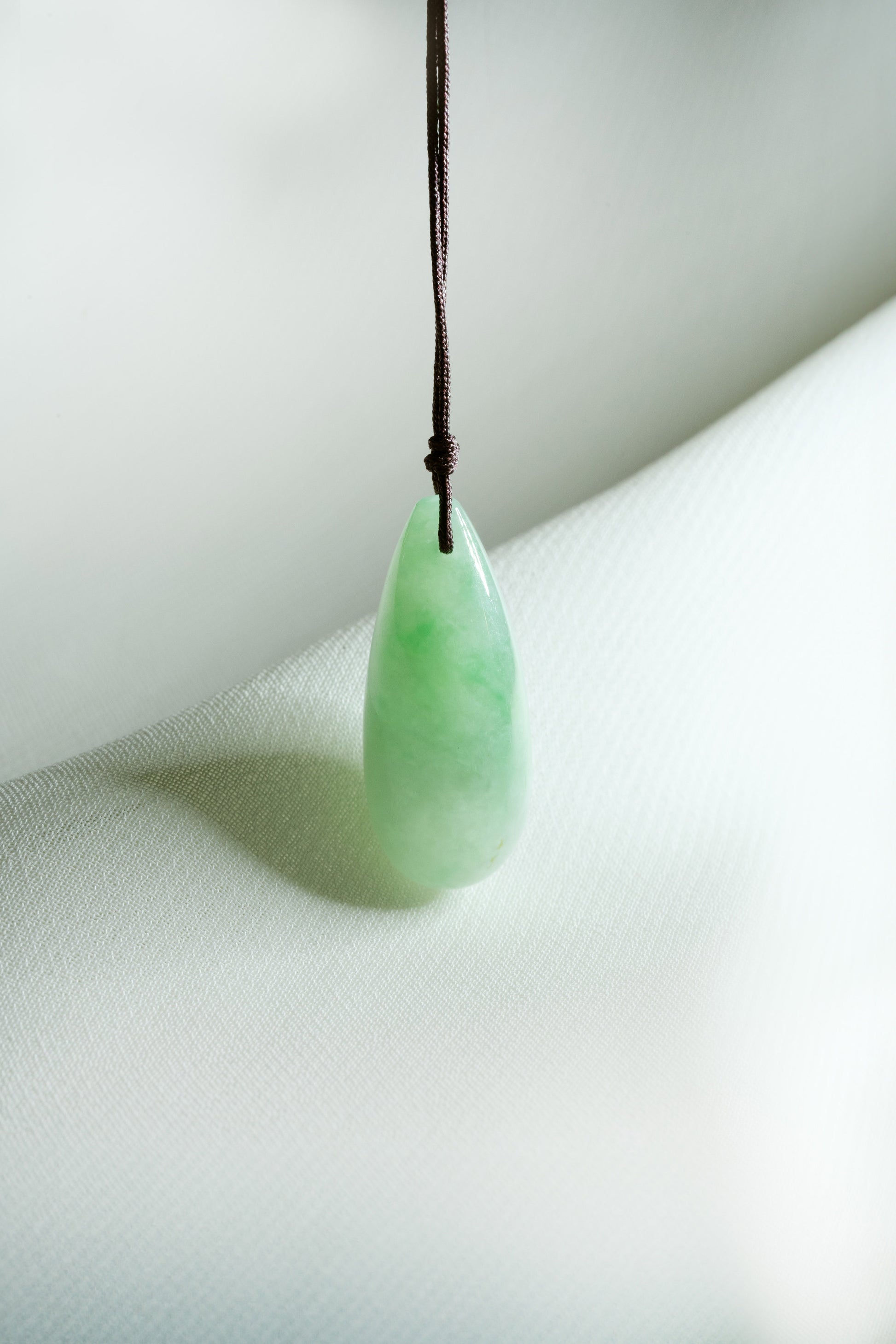 Pale Green Jadeite Drip with Bright Green patches
