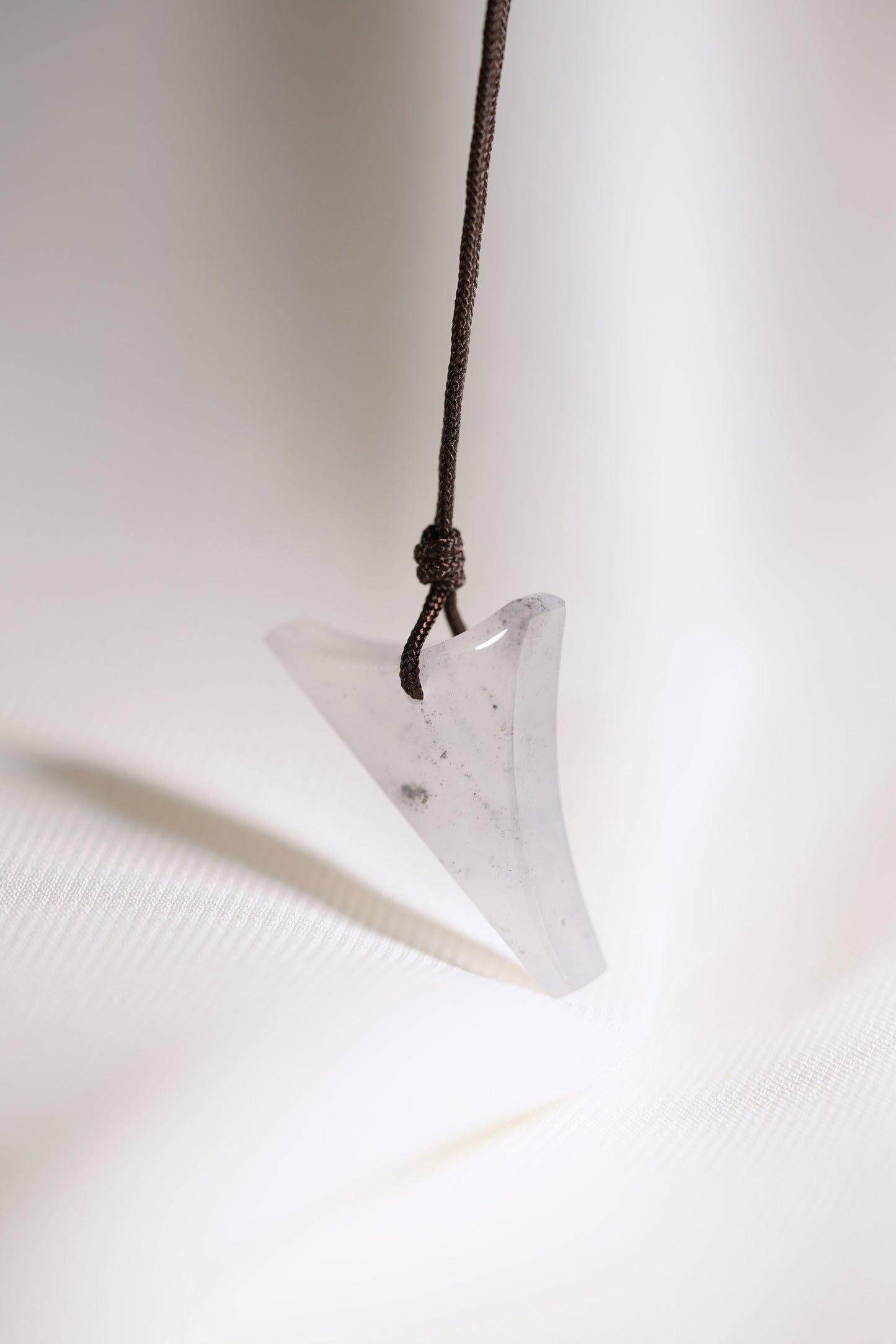 Kite - White Jadeite Pendant - #02