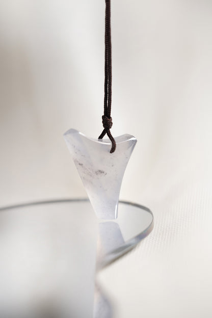 White Jadeite Kite with Black Spots