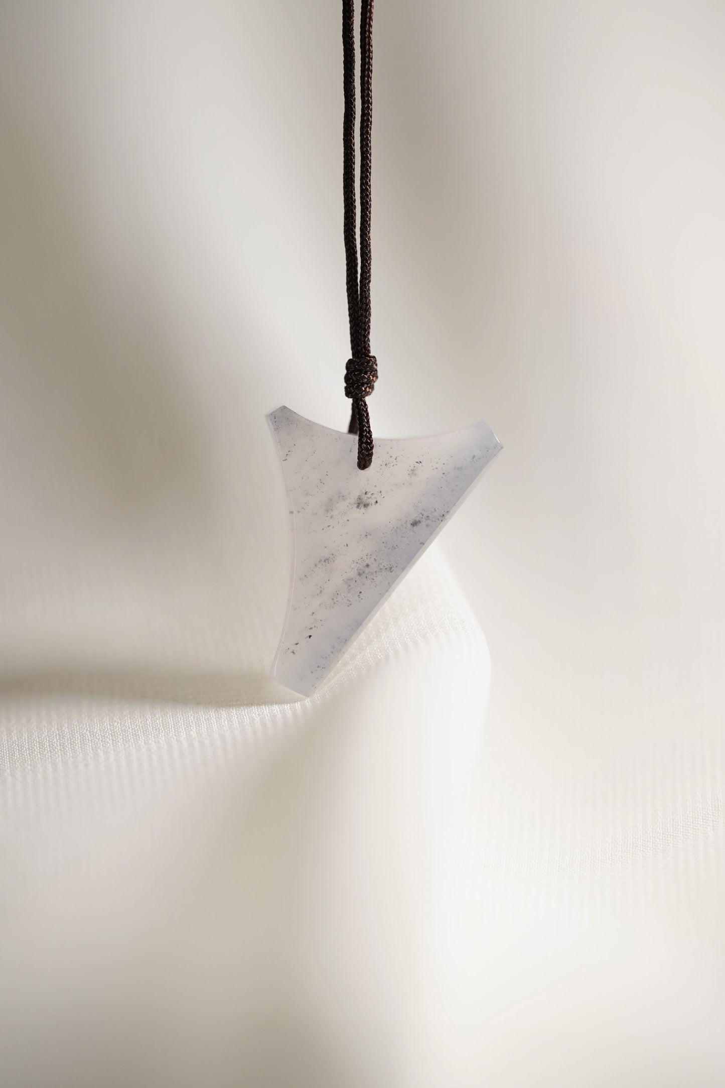 White Jadeite Kite with Black Spots