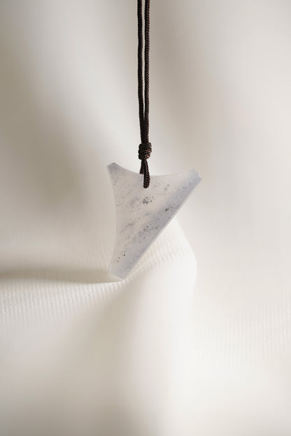 White Jadeite Kite with Black Spots