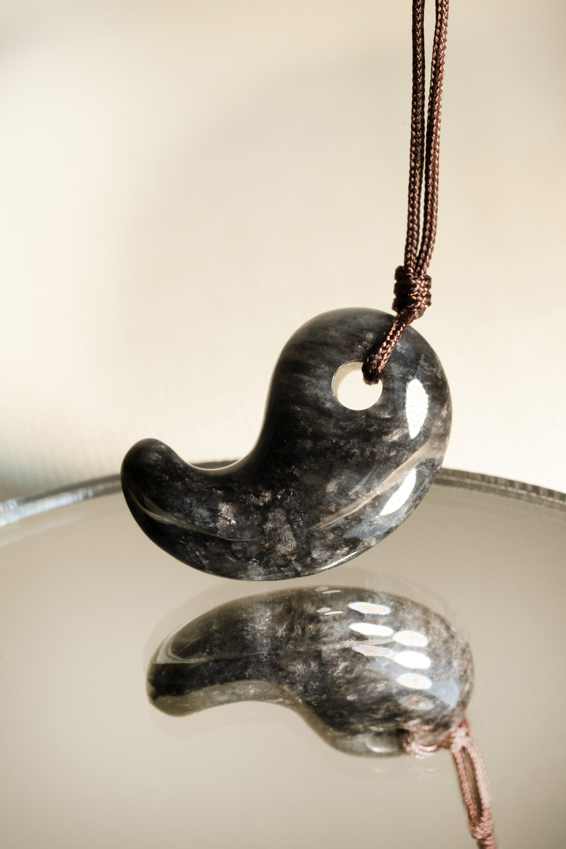 Black Comma with Grey spots