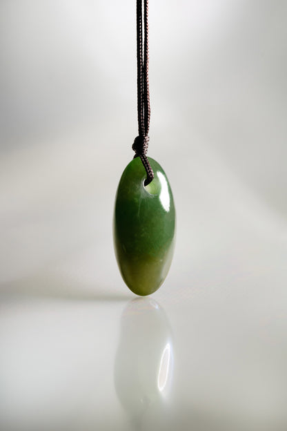 Oval Intense Yellowish Green Jadeite