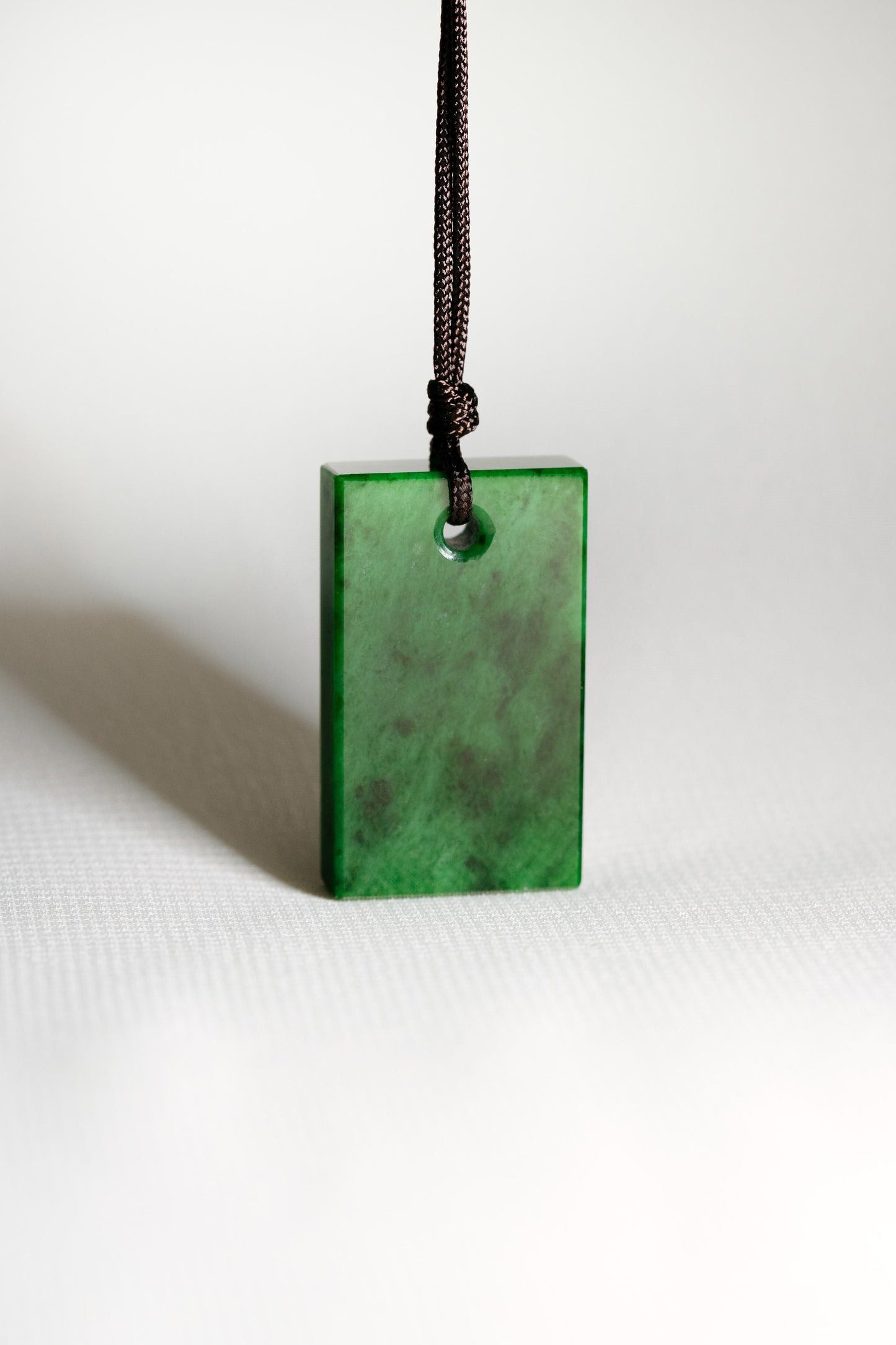 Bright Green Jadeite Tag with Intense Green patches