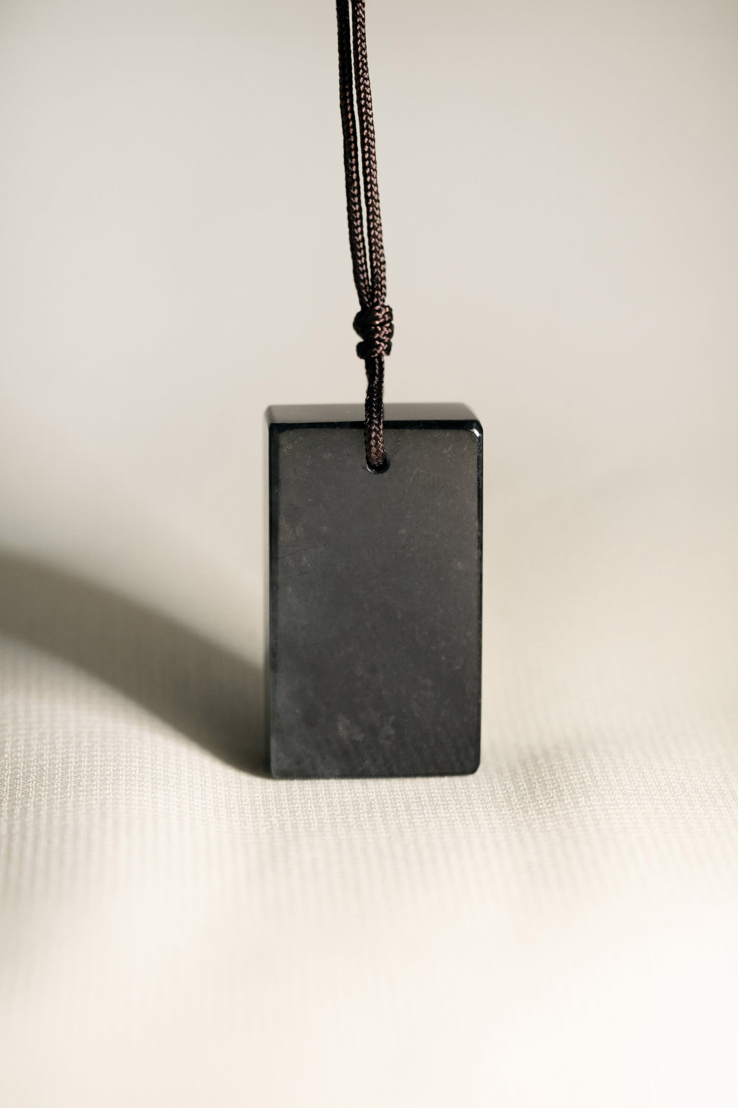 Black Jadeite Tag with Grey patches