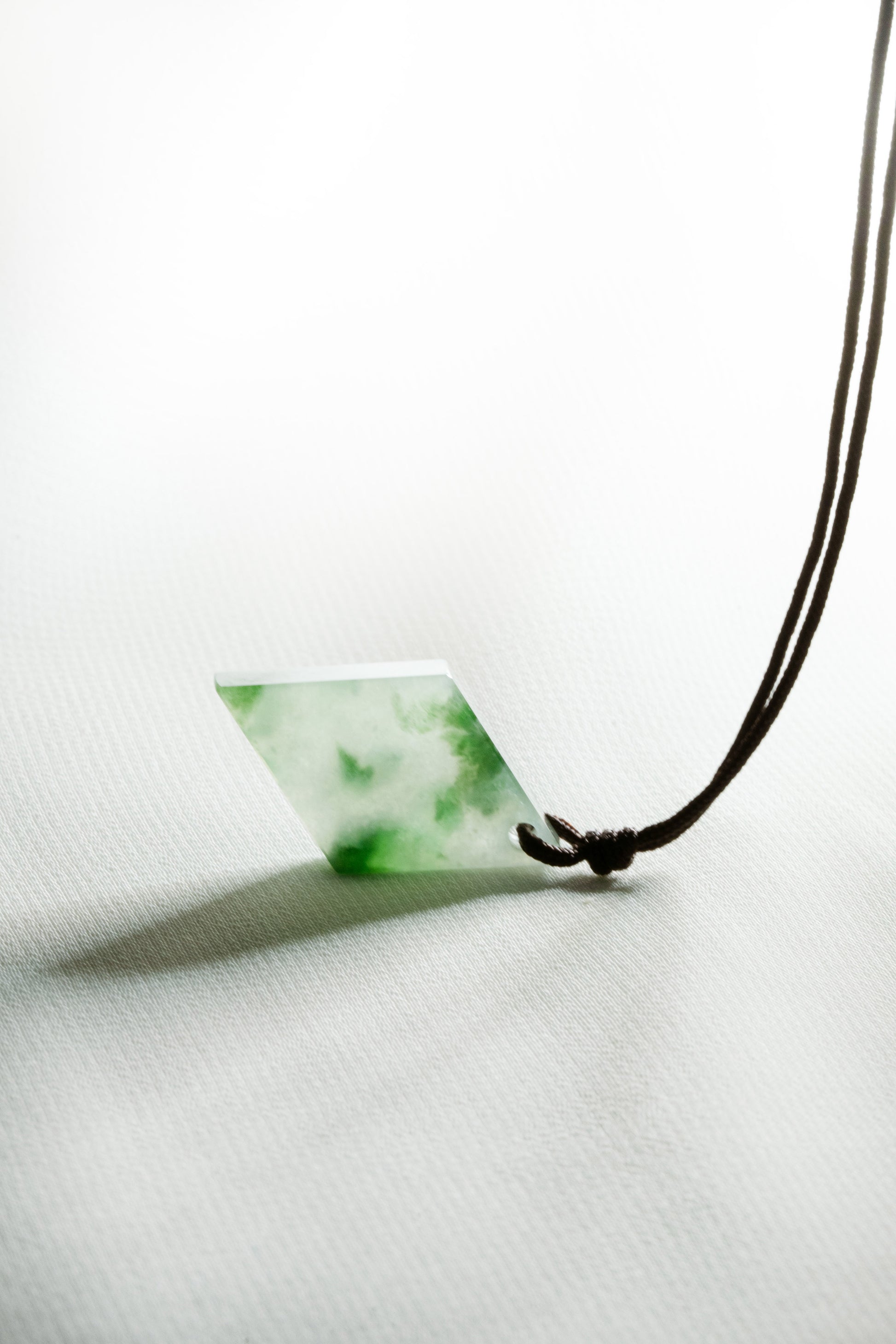 Pale Green Jadeite Kite with Intense Green patches