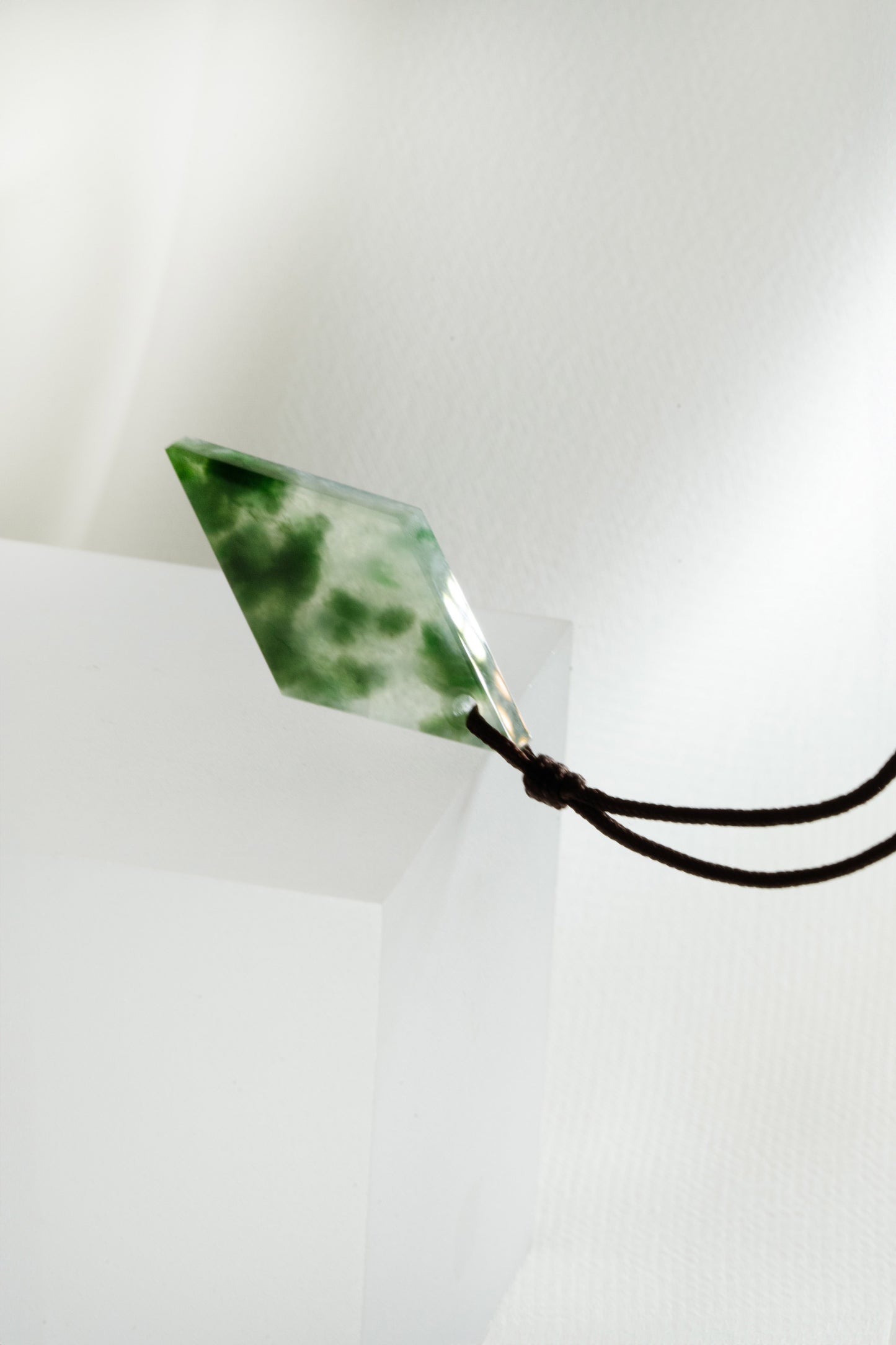 Pale Green Jadeite Kite with Intense Green patches