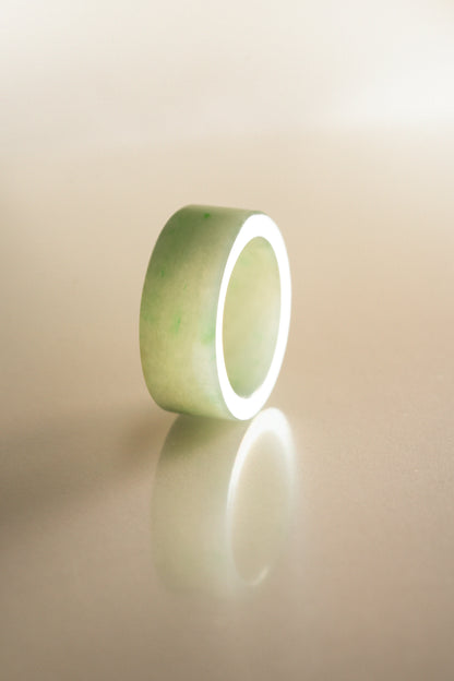 Pale Green Jadeite Ring