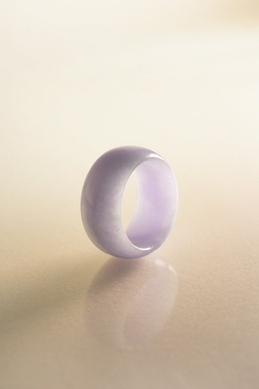 Lavender Light Purple Jadeite Ring