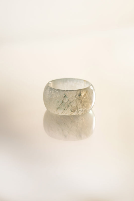 Pale Green Jadeite Ring