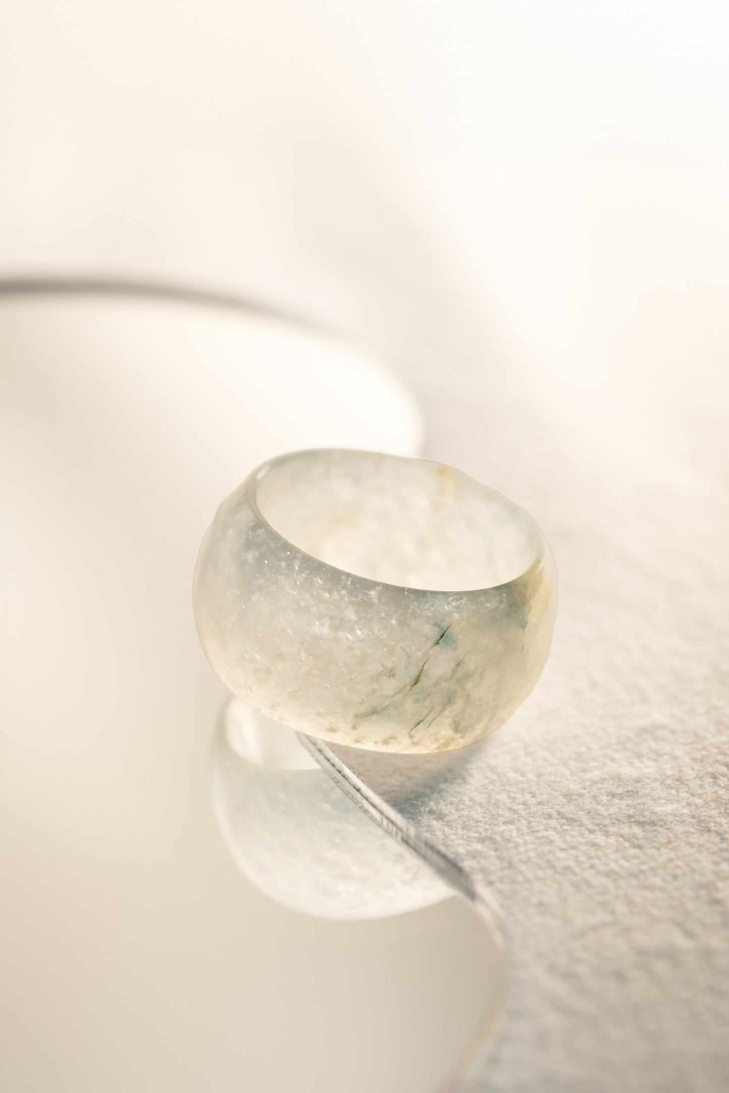 Pale Green Jadeite Ring