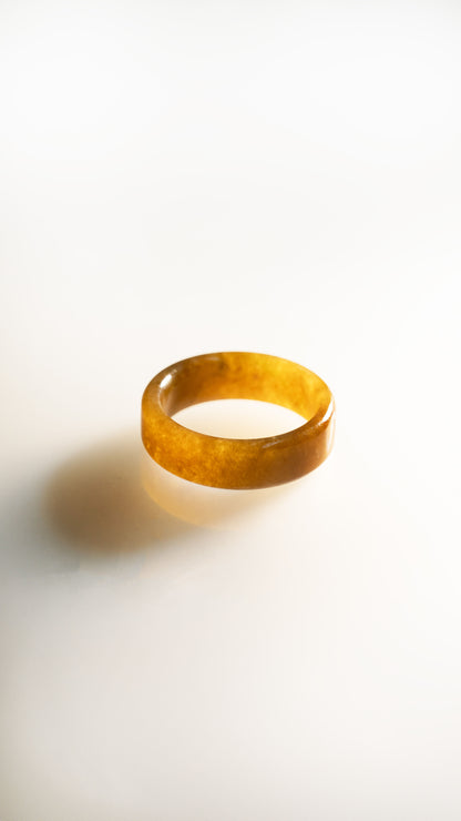 Brownish Red Jadeite Ring