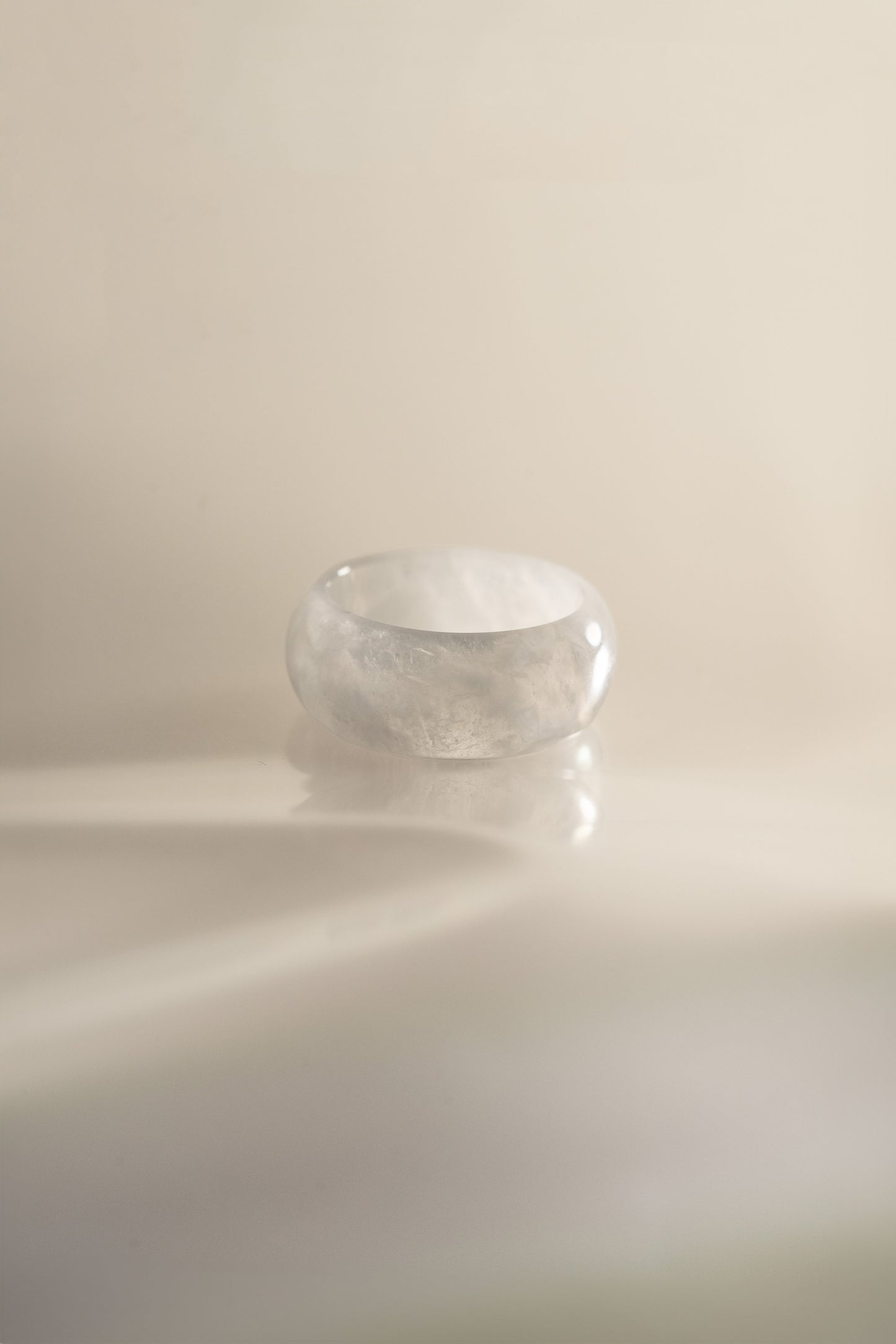 White Jadeite Ring