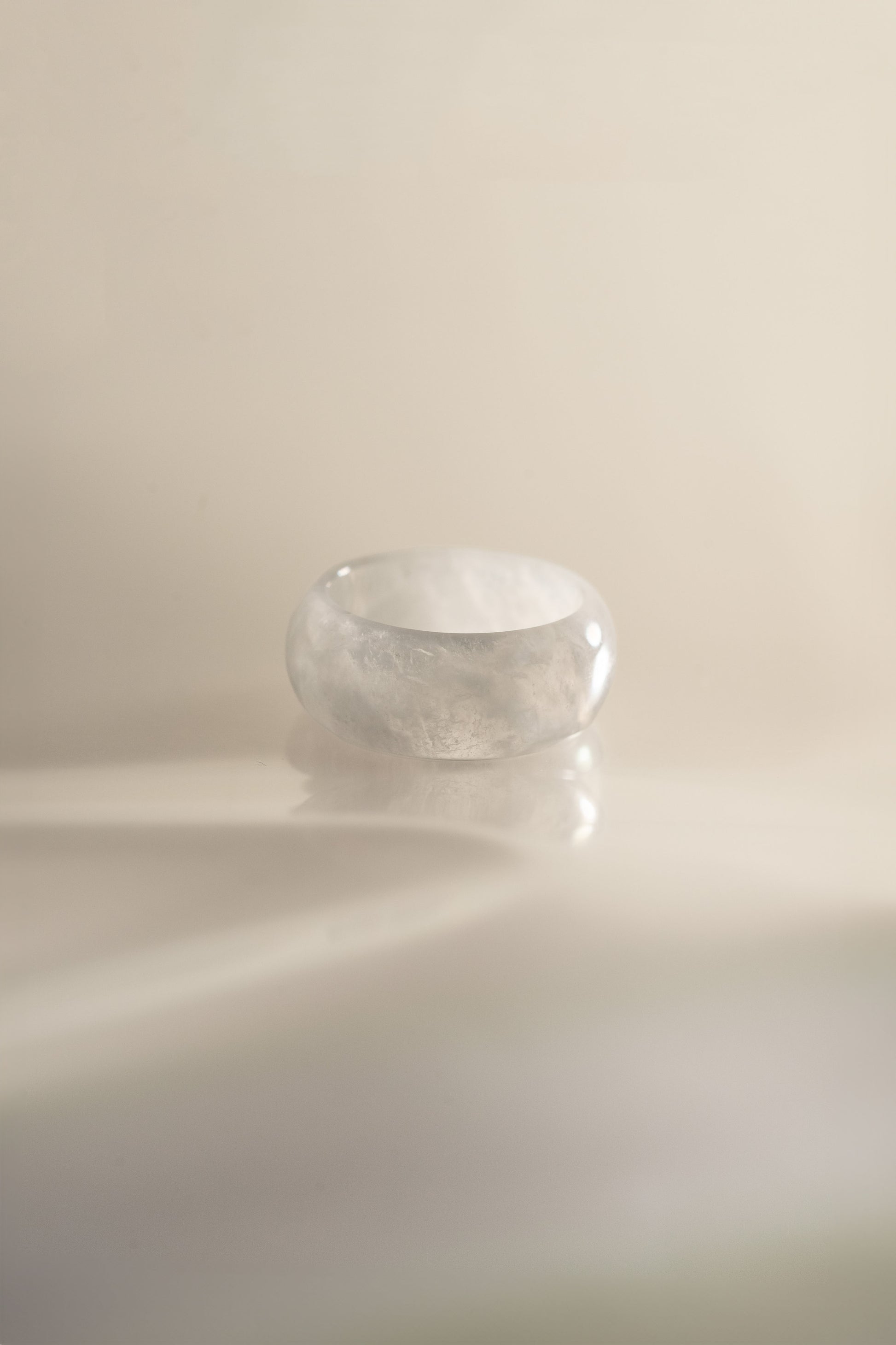 White Jadeite Ring