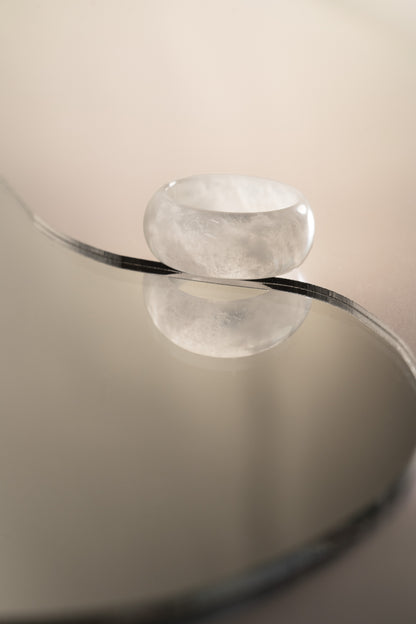 White Jadeite Ring