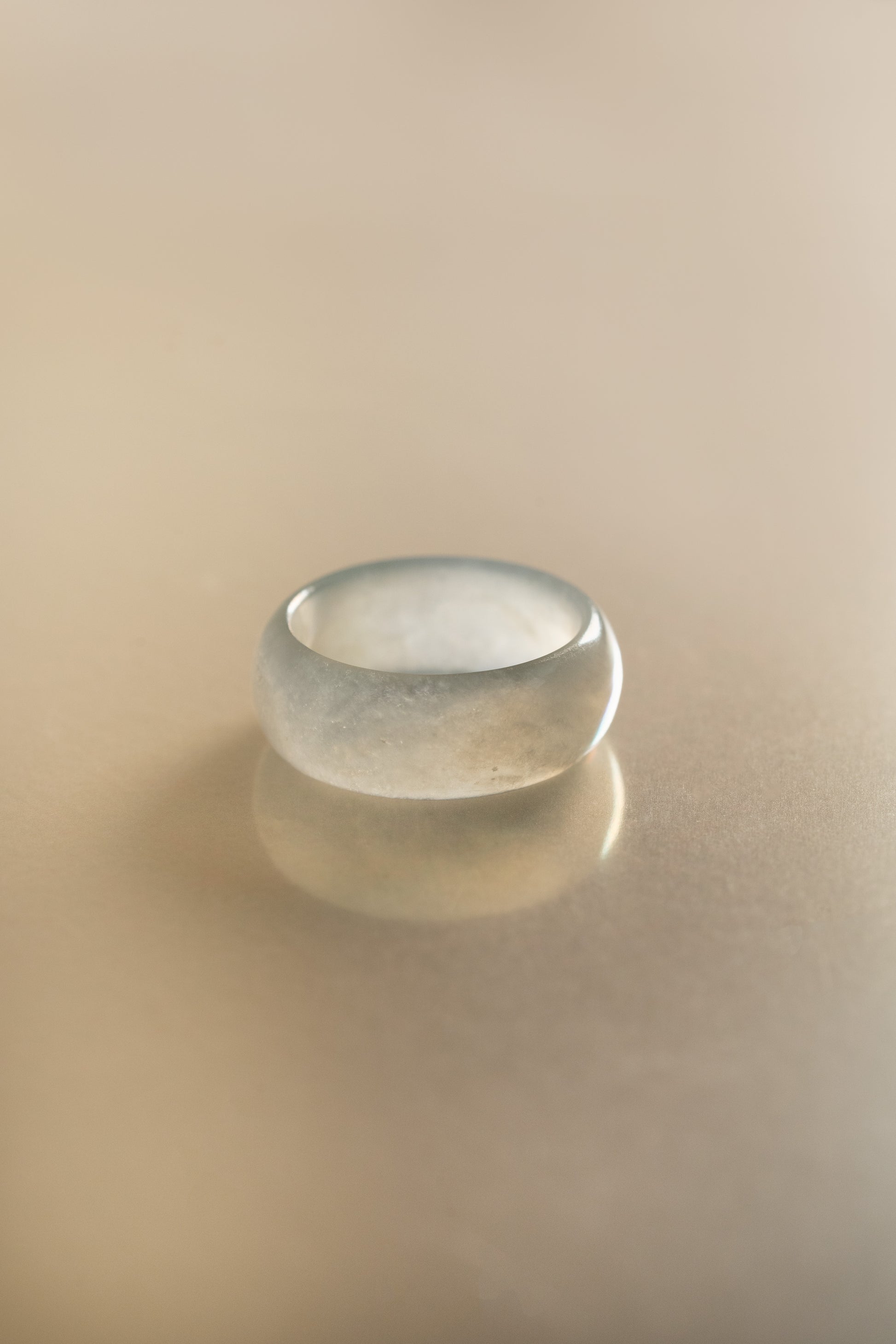 Pale Green Jadeite Ring